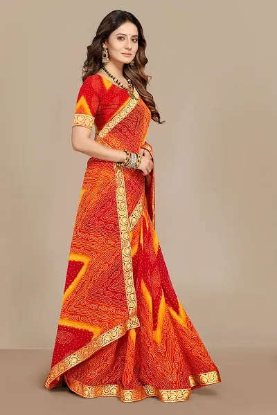 Trendy Women Georgette Sarees with Blouse Piece