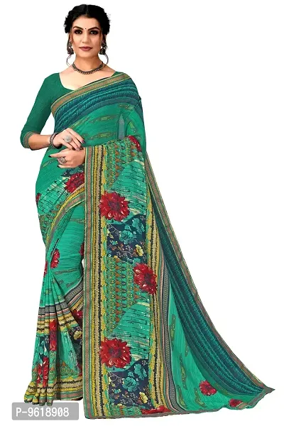 Trendy Women Georgette Sarees with Blouse Piece