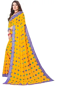 Trendy Women Georgette Sarees with Blouse Piece-thumb2