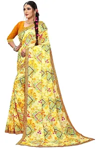 Trendy Women Georgette Sarees with Blouse Piece-thumb2