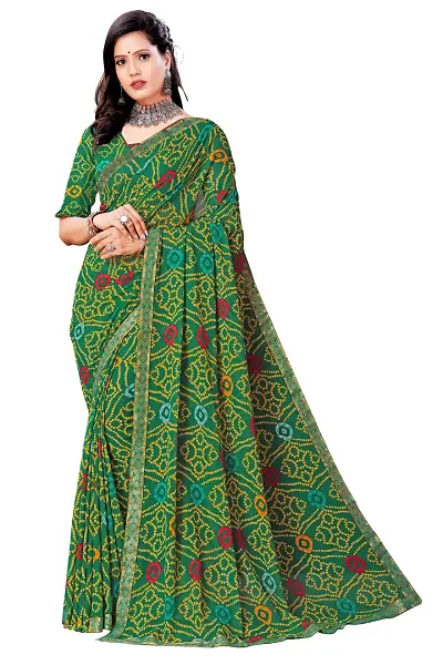 Fancy Georgette Sarees with Blouse Piece