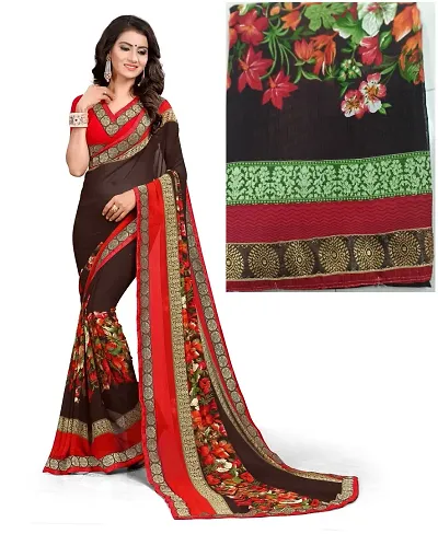 Fancy Georgette Sarees with Blouse Piece