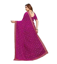 Stylish Women Georgette Printed Saree with Blouse piece-thumb2