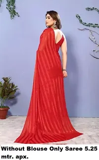 Fancy Satin Striped Saree (without Blouse)-thumb2