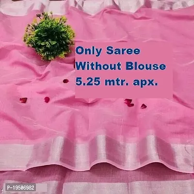 Stylish Chanderi Cotton Saree without Blouse piece