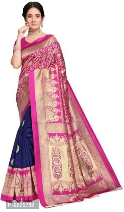 Trendy Women Mysore Silk Saree with Blouse piece-thumb0