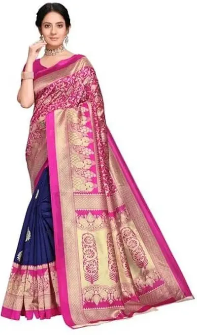 Elegant Art Silk Saree with Blouse piece