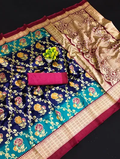 Trendy Mysore Silk woven Design Saree With Blouse Piece For Women