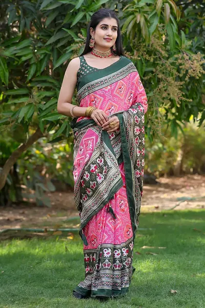 Stylish Art Silk Saree With Blouse Piece For Women