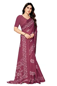 Stylish Women Georgette Printed Saree with Blouse piece-thumb3