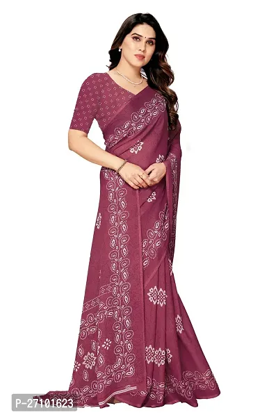 Stylish Women Georgette Printed Saree with Blouse piece-thumb4