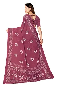 Stylish Women Georgette Printed Saree with Blouse piece-thumb1