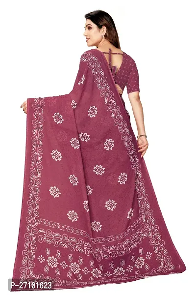 Stylish Women Georgette Printed Saree with Blouse piece-thumb2