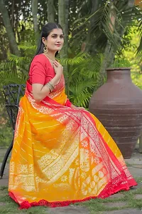 Stylish Yellow Kota Doria Saree With Blouse Piece For Women-thumb3