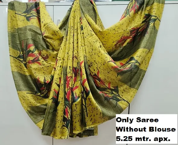 Stylish Art Silk Sarees without Blouse piece