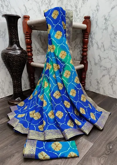 Fancy Georgette Sarees with Blouse Piece