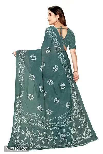 Stylish Women Georgette Printed Saree with Blouse piece-thumb2