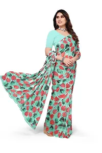 Kanooda Prints Fancy Floral Georgette Printed Saree-thumb2