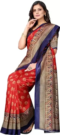 Elegant Art Silk Saree with Blouse piece For Women