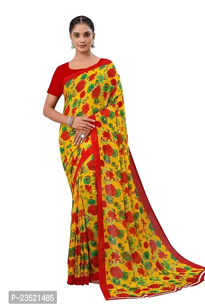 Fancy Georgette Floral Printed Saree