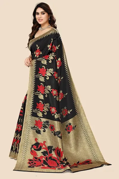 Elegant Art Silk Sarees with Blouse piece