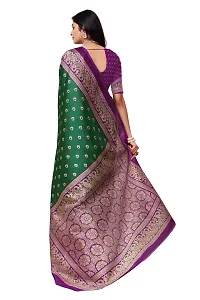 Stylish Women Art Silk Printed Saree with Blouse piece-thumb3