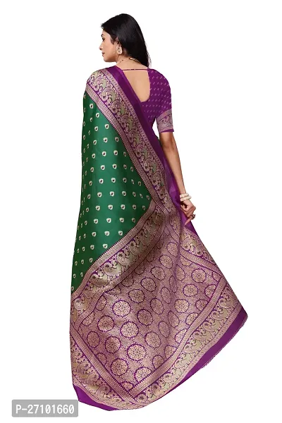 Stylish Women Art Silk Printed Saree with Blouse piece-thumb4