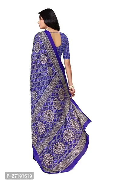 Stylish Women Georgette Printed Saree with Blouse piece-thumb4