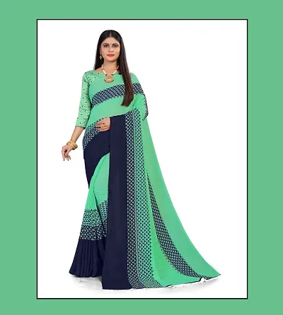 Elegant Georgette Saree with Blouse piece