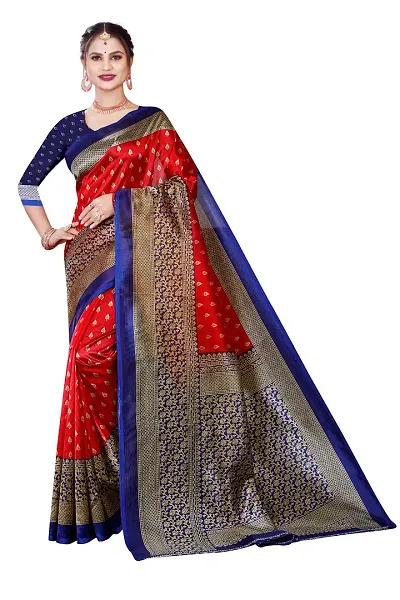 Elegant Art Silk Saree with Blouse piece