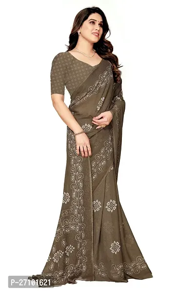 Stylish Women Georgette Printed Saree with Blouse piece-thumb4