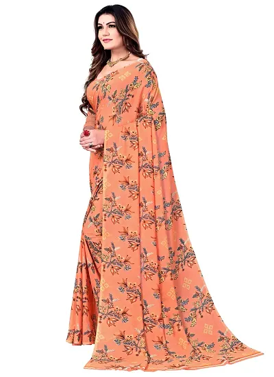 Elegant Georgette Saree with Blouse piece