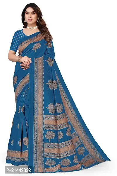 Kanooda Prints Fancy Mysore Silk Printed Saree-thumb0