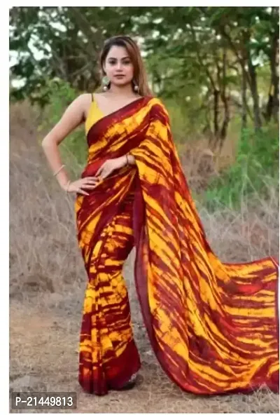 Kanooda Prints Fancy Sibori Georgette Printed Saree-thumb0