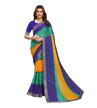 Hot Selling Georgette Saree with Blouse piece 