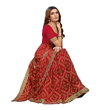 Stylish Women Georgette Printed Saree with Blouse piece-thumb3