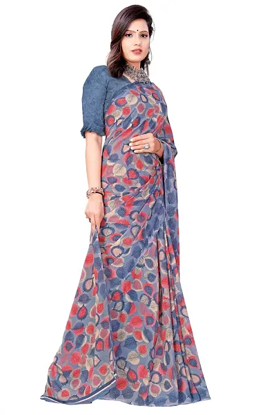 Elegant Georgette Saree with Blouse piece