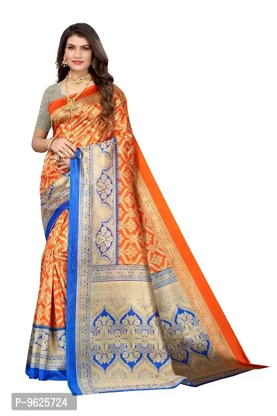 Trendy Women Mysore Silk Saree with Blouse piece-thumb0