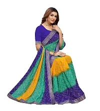 Stylish Women Georgette Printed Saree with Blouse piece-thumb3
