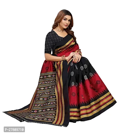 Beautiful Multicoloured Art Silk Printed Saree With Blouse Piece For Women-thumb3