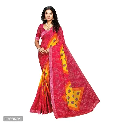 Fancy Georgette Saree with Blouse Piece for Women