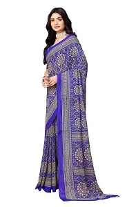 Stylish Women Georgette Printed Saree with Blouse piece-thumb1