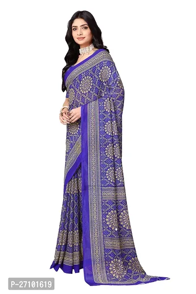 Stylish Women Georgette Printed Saree with Blouse piece-thumb2