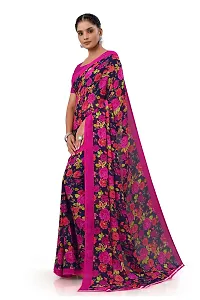 Fancy Georgette Floral Printed Saree-thumb3