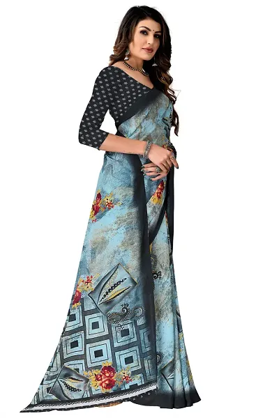 Elegant Georgette Saree with Blouse piece