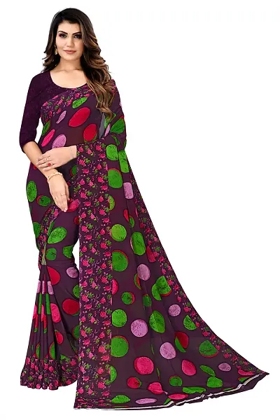 Fancy Georgette Sarees with Blouse Piece