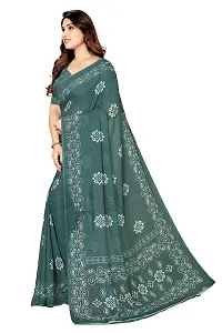 Stylish Women Georgette Printed Saree with Blouse piece-thumb2