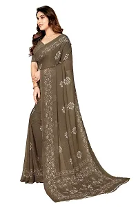 Stylish Women Georgette Printed Saree with Blouse piece-thumb2