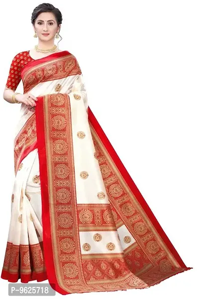 Trendy Women Mysore Silk Saree with Blouse piece-thumb0