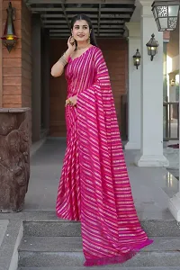 Stylish Pink Kota Doria Saree With Blouse Piece For Women-thumb3